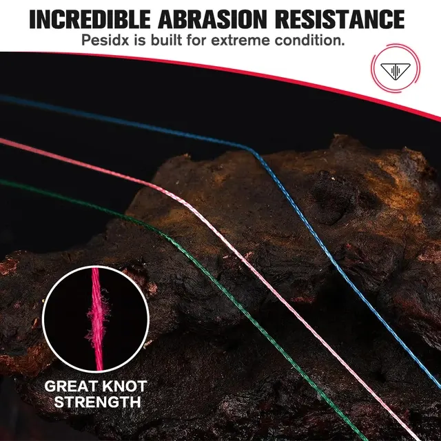Mehrfarbige Multifilament Angelschnur 1000m 4