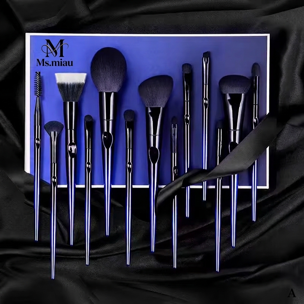 13Pcs Vegan Synthetic Hair Foundation Powder Brush Set