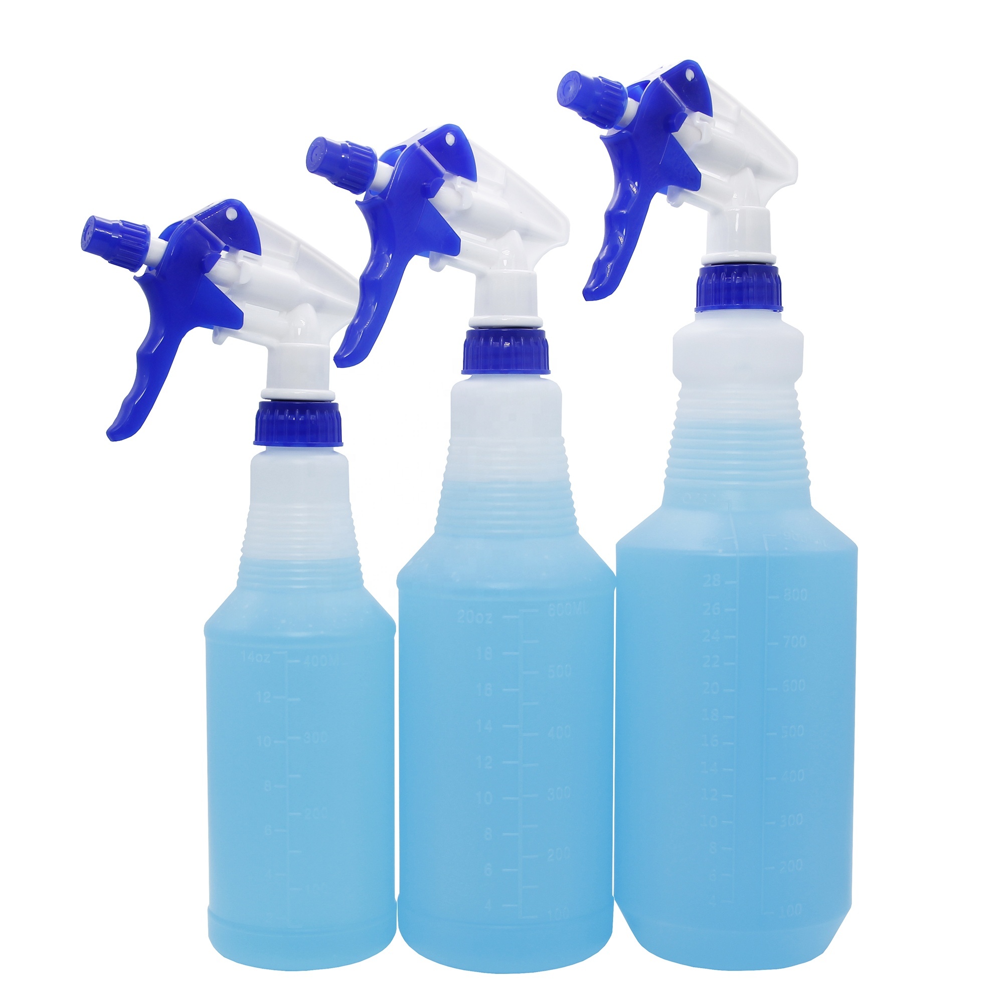 Kunststoff-Sprühflasche 1 Liter, Blau-Weiß 2