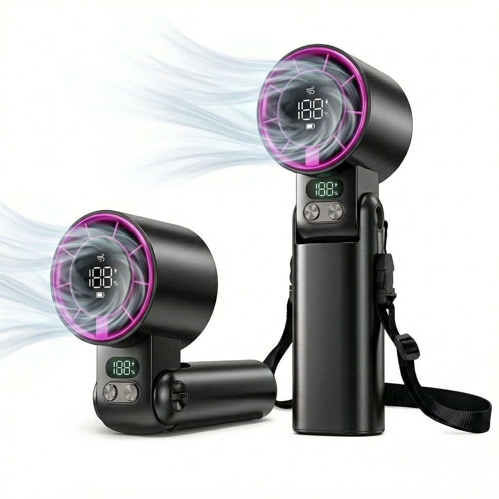 13550PRM Rechargeable Turbo Handheld Cooling Fan With 3600mAh