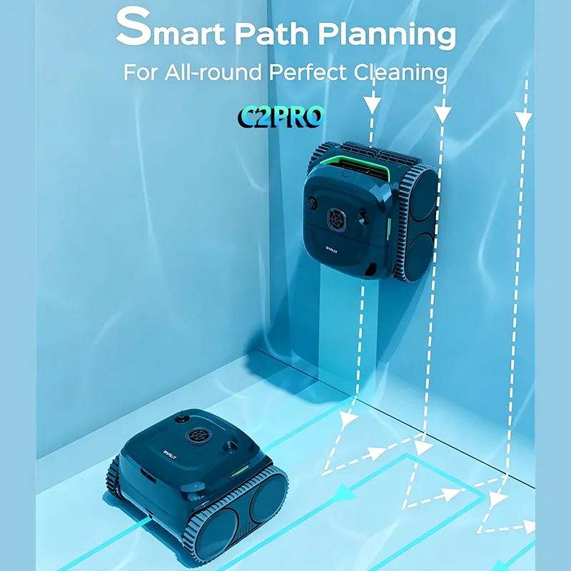 Roboter-Poolreiniger WYBOT C2PRO Pool-Staubsaugerroboter mit App-Steuerung Bis zu