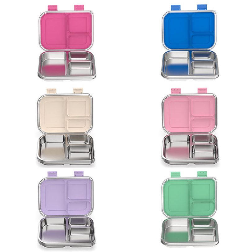 Aohea Easy to Carry Bento-style Kids Stainless Steel