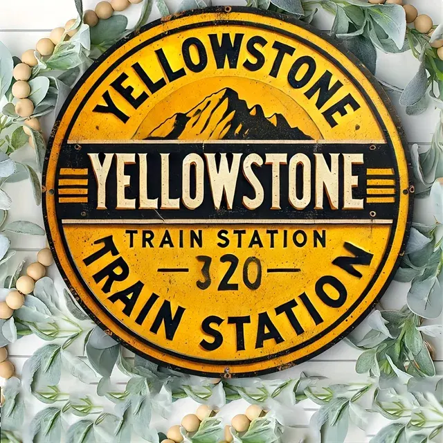 Round Metal Tin Sign 3