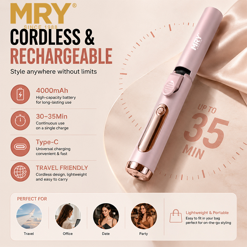 Cordless USB Curling Wand 25mm