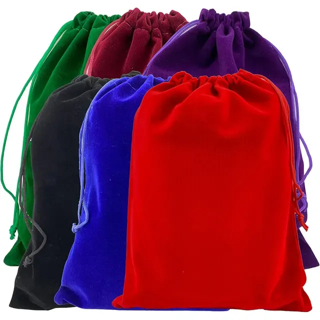 Velvet Drawstring Jewelry Pouch, 5cm 4
