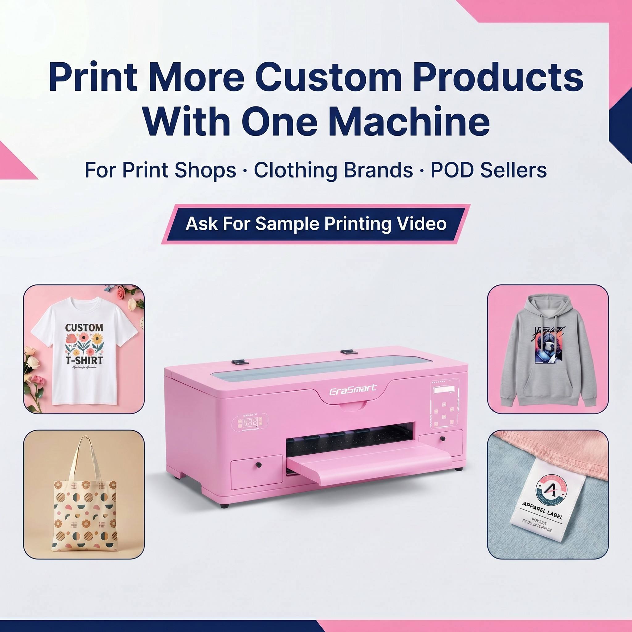 Pink Professional 38cm A3 DTF Printer 3