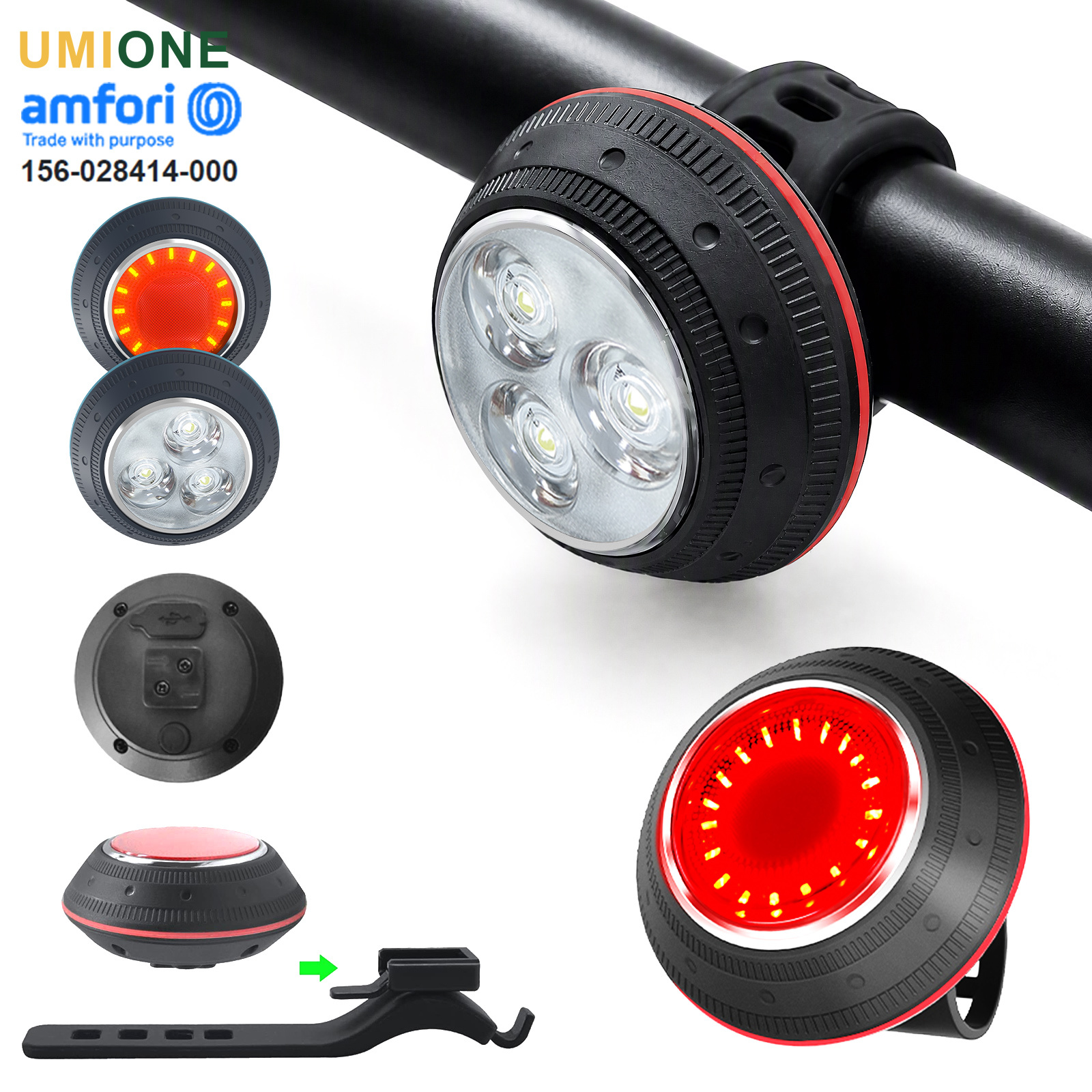 Waterproof UFO LED Bike Tail Light
