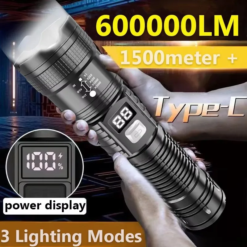 Akku-LED-Taschenlampe