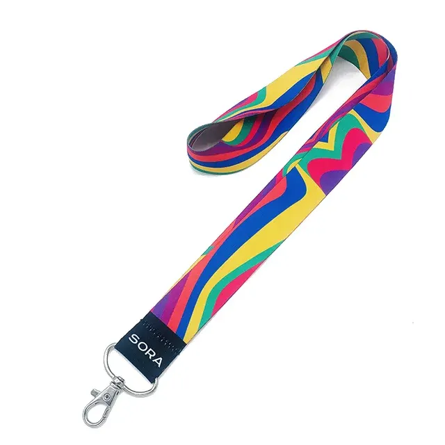 Printed Polyester Lanyard Keychain PVC Silicone Nylon-Promotional Neck 2