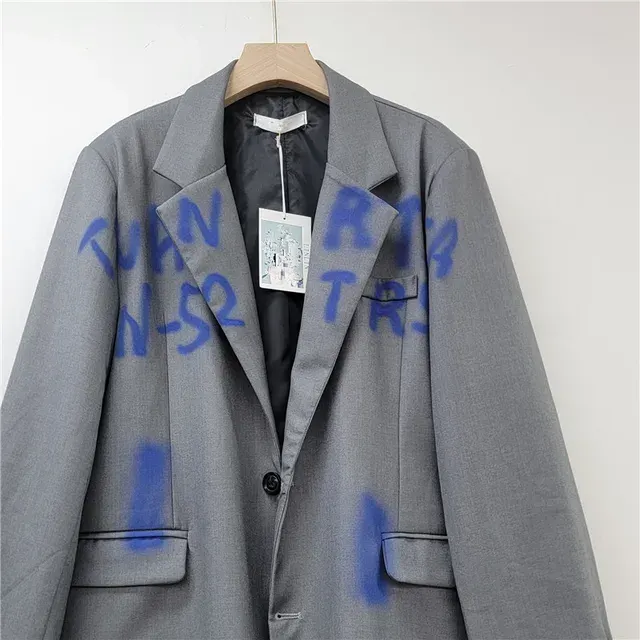 Women's Windproof Breathable Velour Wool-Lined Winter Oversized Blazer 4