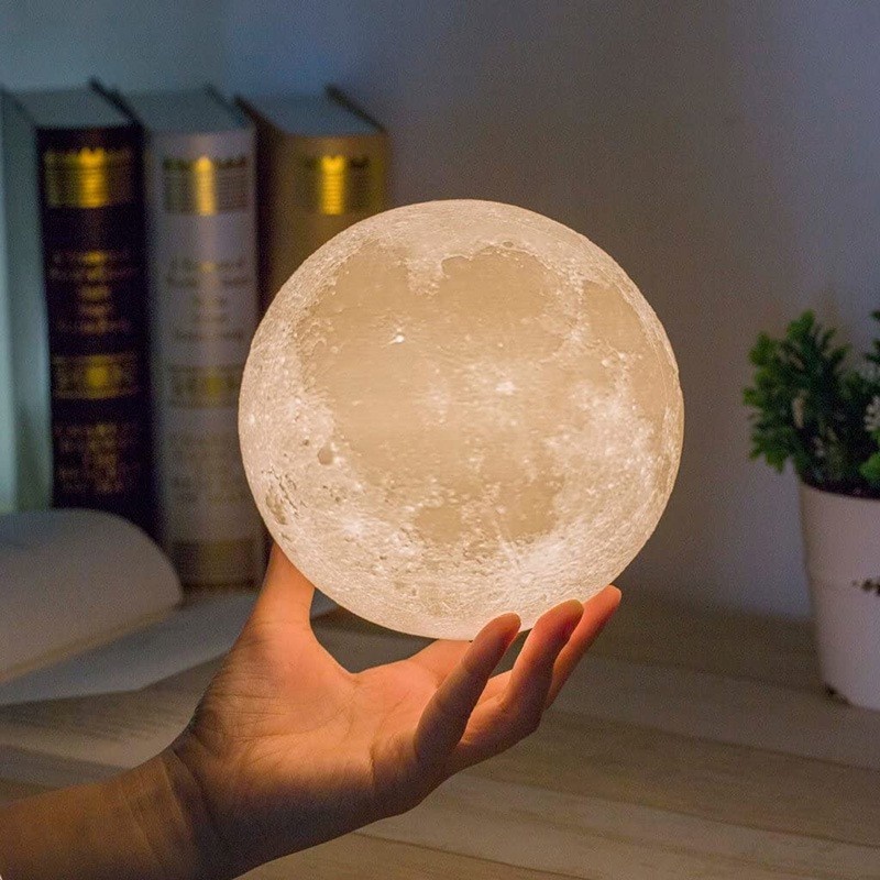 USB Touch RGB 3D Moon Night Light