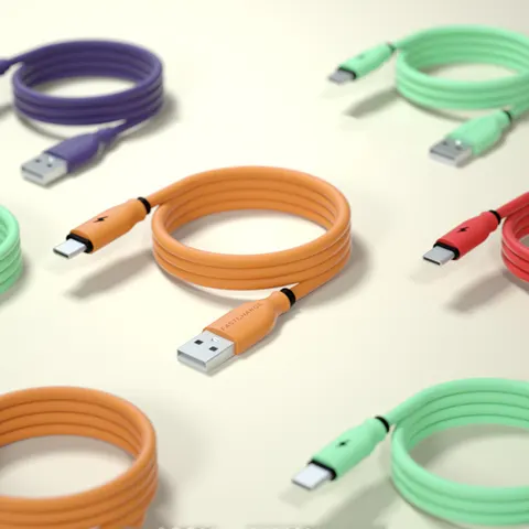 Compatible With Apple Type-C Liquid Soft Rubber Data