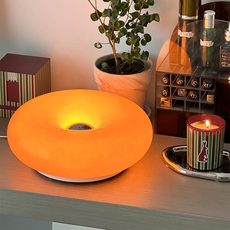 Nordic Donut Glass Dimmable Table Lamp