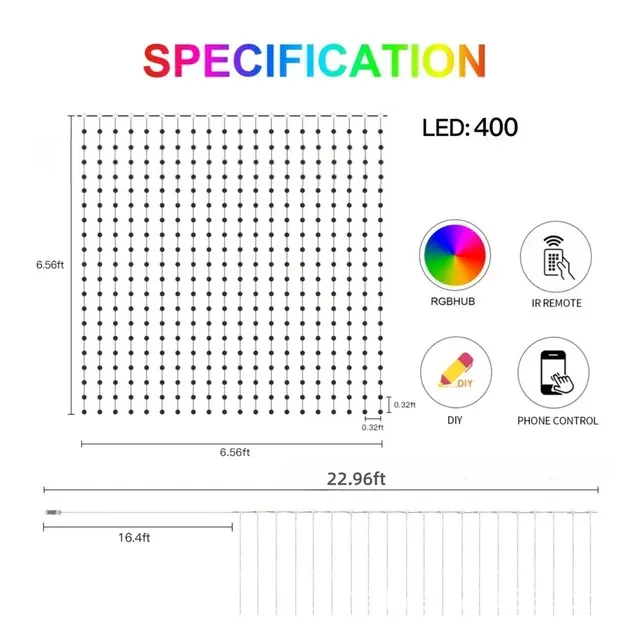 Smart LED Curtain Lights 4