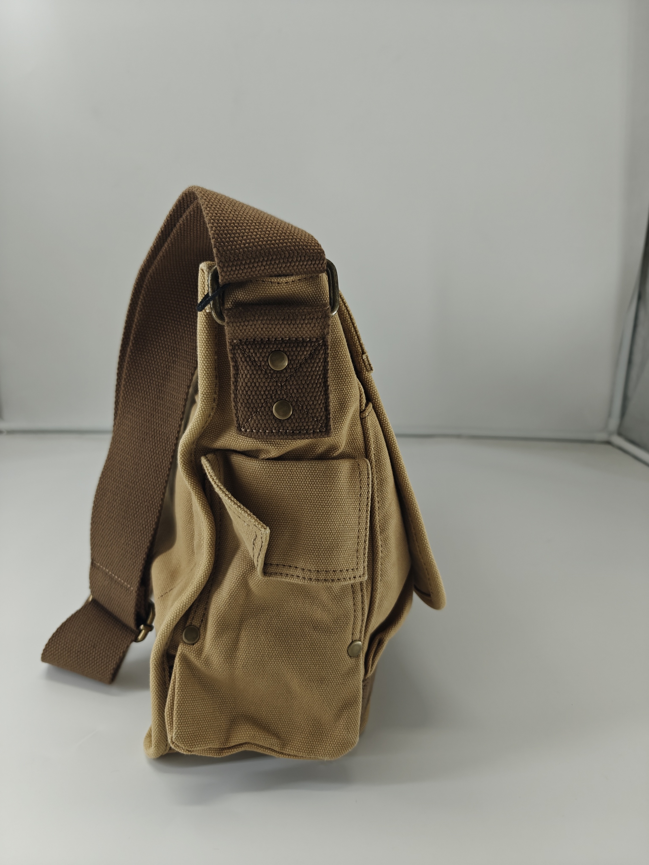Vintage Men Strong Canvas Messenger Sling Crossbody Shoulder 3