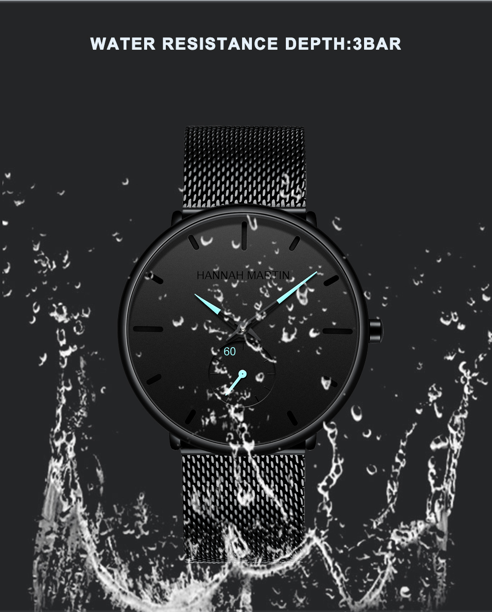 Ultra-Thin Men's Stainless Steel Quartz Watch 4