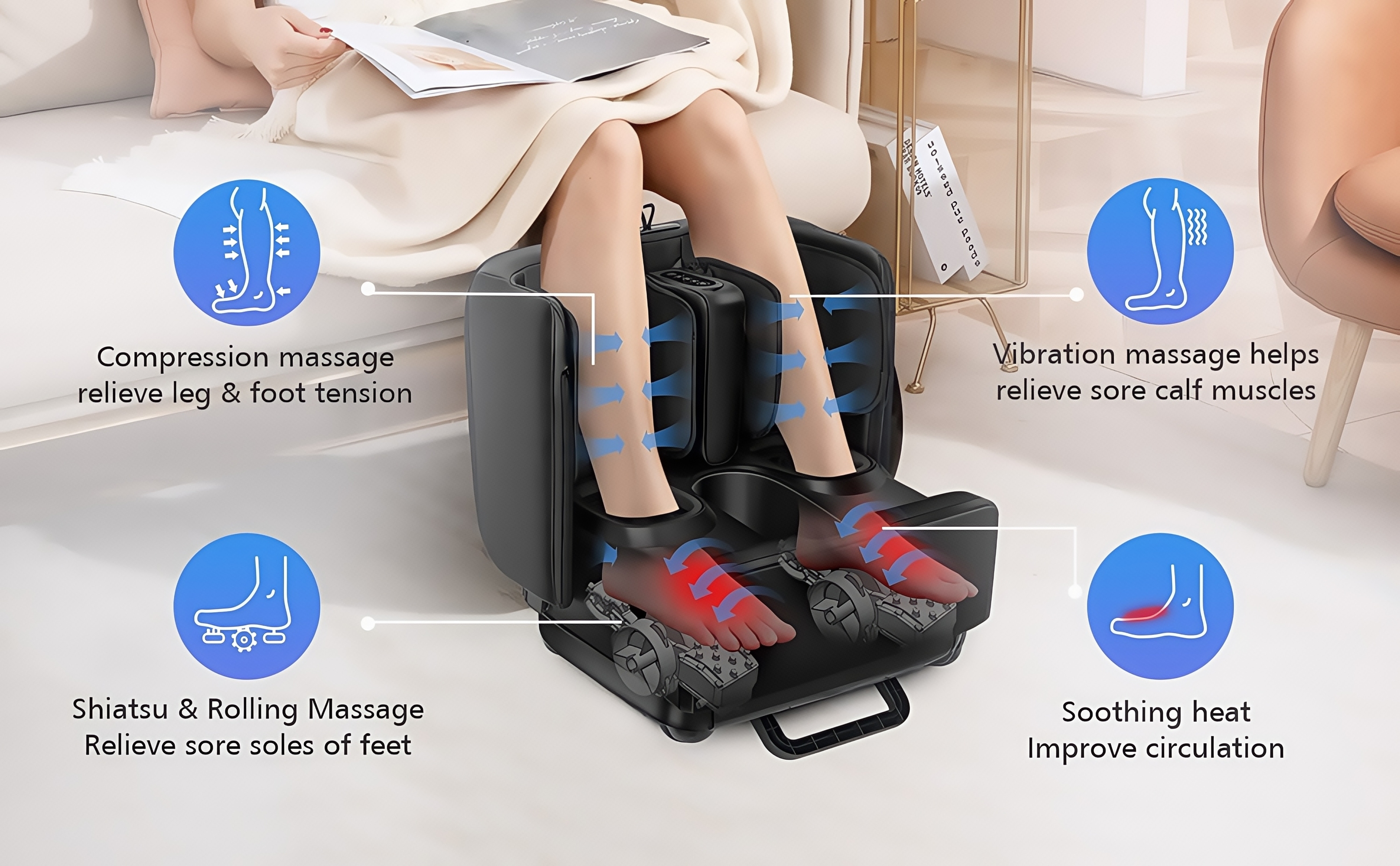 Shiatsu Foot and Calf Massager 3