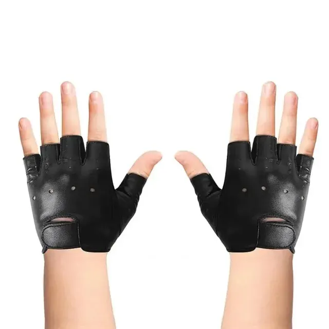 Unisex Faux Leather Riding Gloves 3