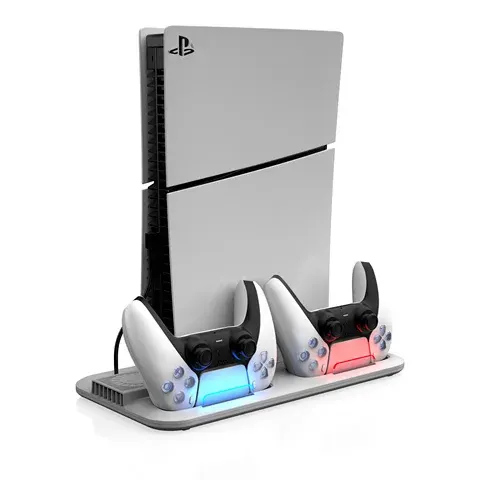 RGB Ladestation PS5 Slim mit Kühllüfter