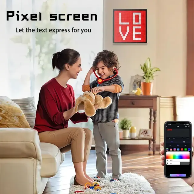 Smart LED Matrix Pixel Display RGB DIY Graffiti 3
