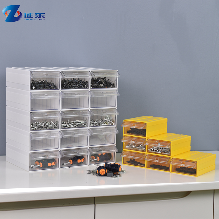 Stackable Desk Organizer Drawer Clear Cabinet Plastic 2