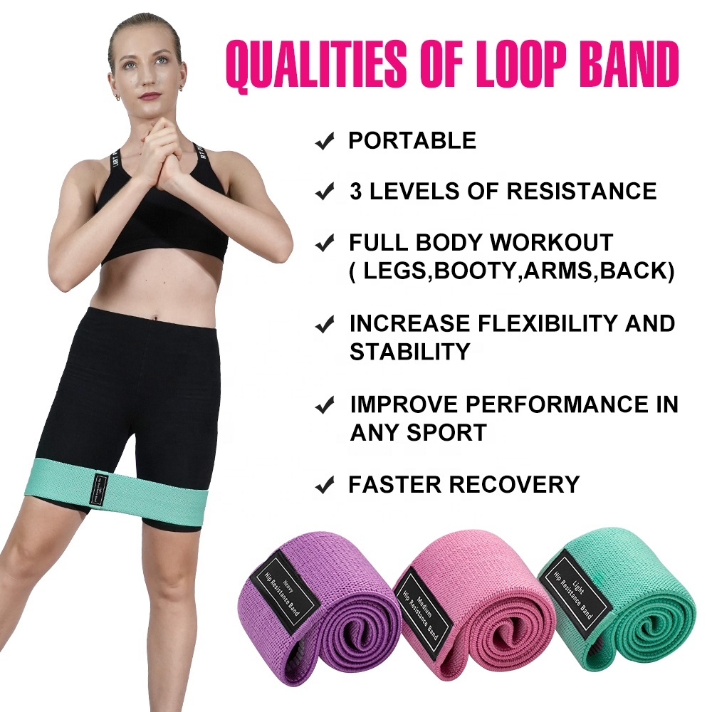 Fitness Resistance Bands Set 3 Levels 4