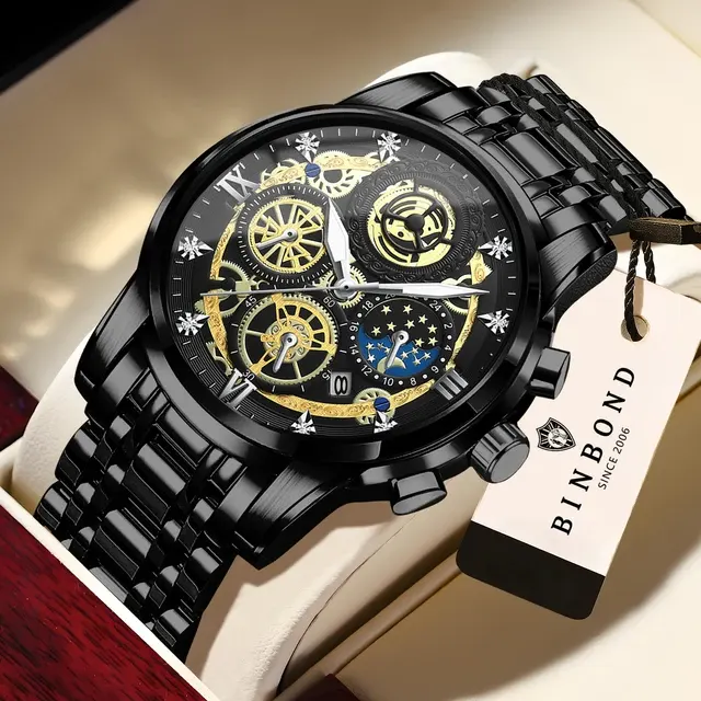 Vintage Men's Stainless Steel Quartz Watch 2