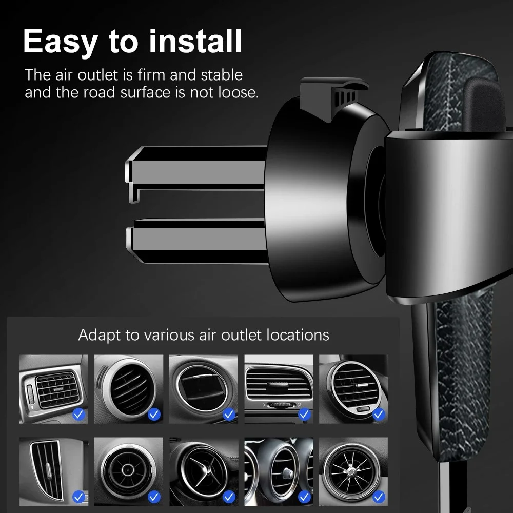 Schwerkraft Unterstützung Halterung Auto Handy Halter Air Vent 3