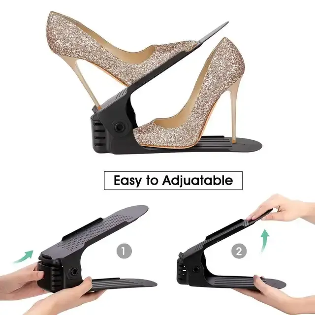 Verstellbares Schuhregal mit Doppelebene 3
