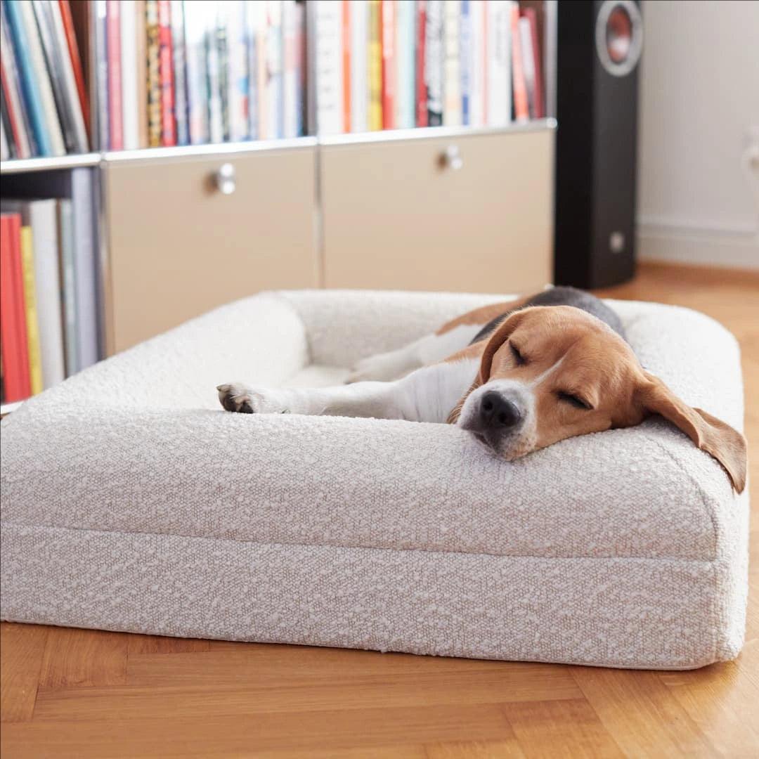 Wasserdichtes Bouclé-Hundebett mit Reißverschluss 3