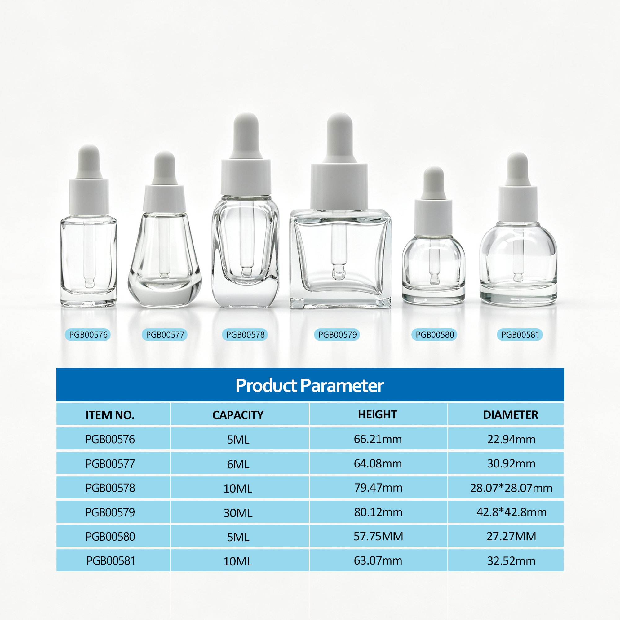 Clear Glass Dropper Bottle 5ml 10ml 30ml Empty 3