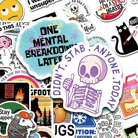 100 Cartoon-Sticker mit Meme-Motiven