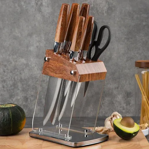 Kitchen Knife Set with Storage Rack