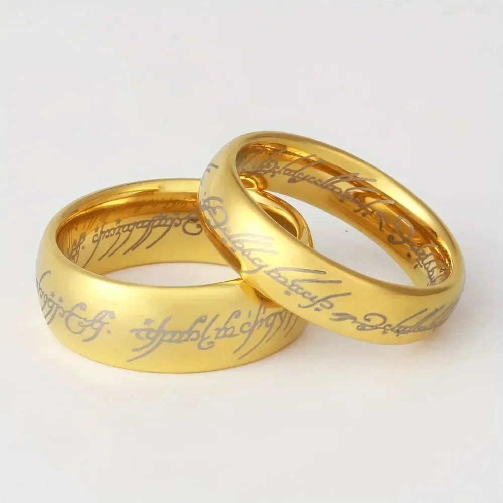 Edelstahl Lasergravur Exquisite Paare Eheringe Männer und Frauen 3