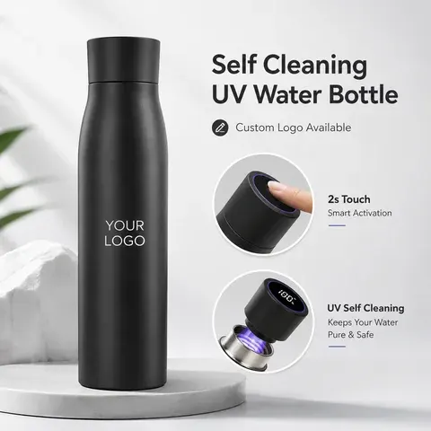 Stainless Steel UV-C Self-Cleaning Bottle