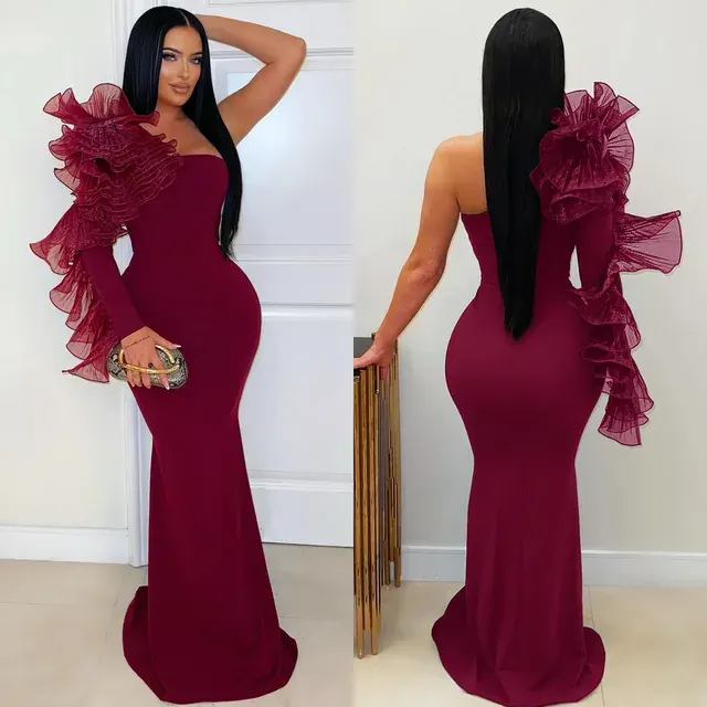 Einschulter-Abendkleid 4