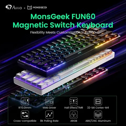 Akko MonsGeek FUN60 PRO HE Mechanische Tastatur Magnetischer