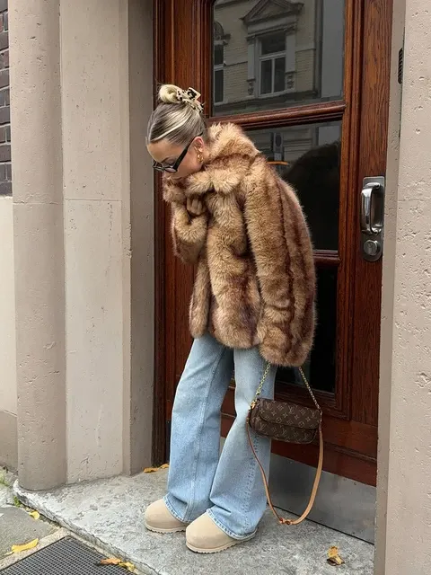 Women's Faux Fur Coat 4