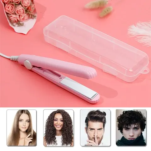 Neue Mini Haarglätter Flache Eisen Keramik Curling Kurze