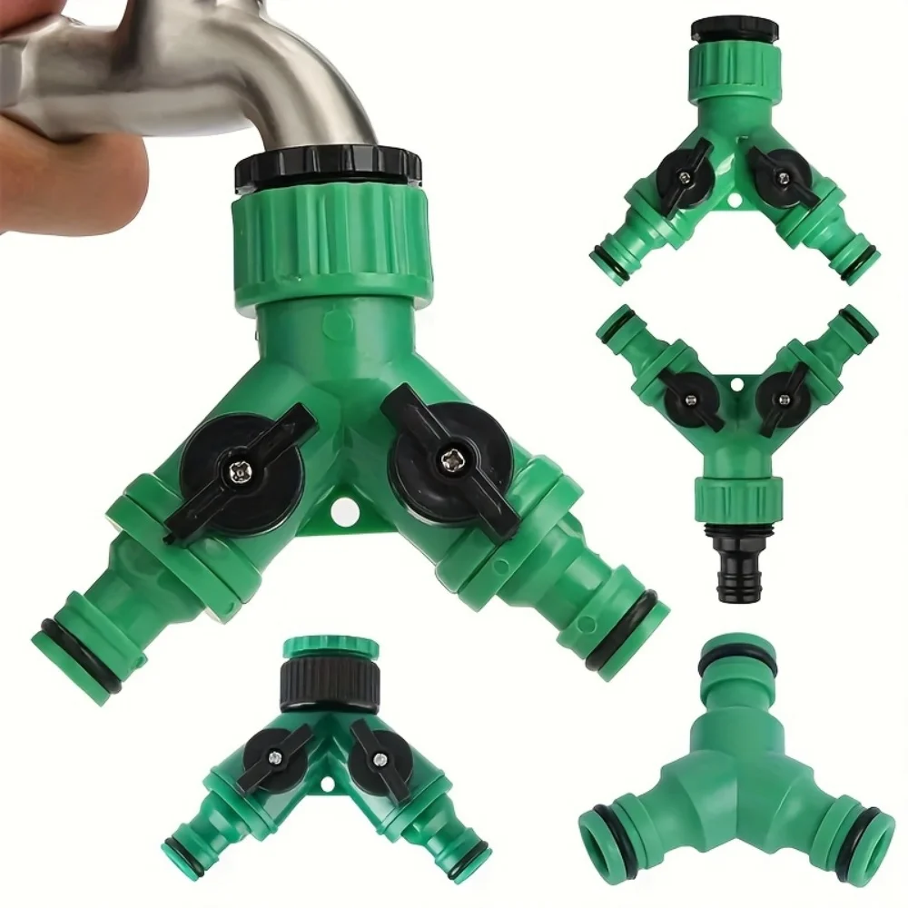 Y-Connector for Garden Hose Taps