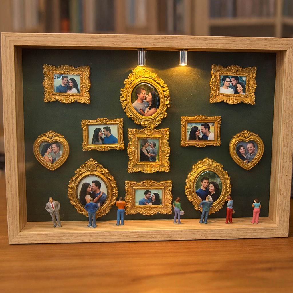 DIY Mini Museum Silhouette Box Decor Piece
