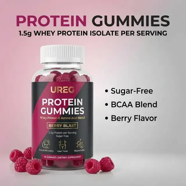 Zuckerfreie Whey-Protein-Gummis, 60 Stück 1
