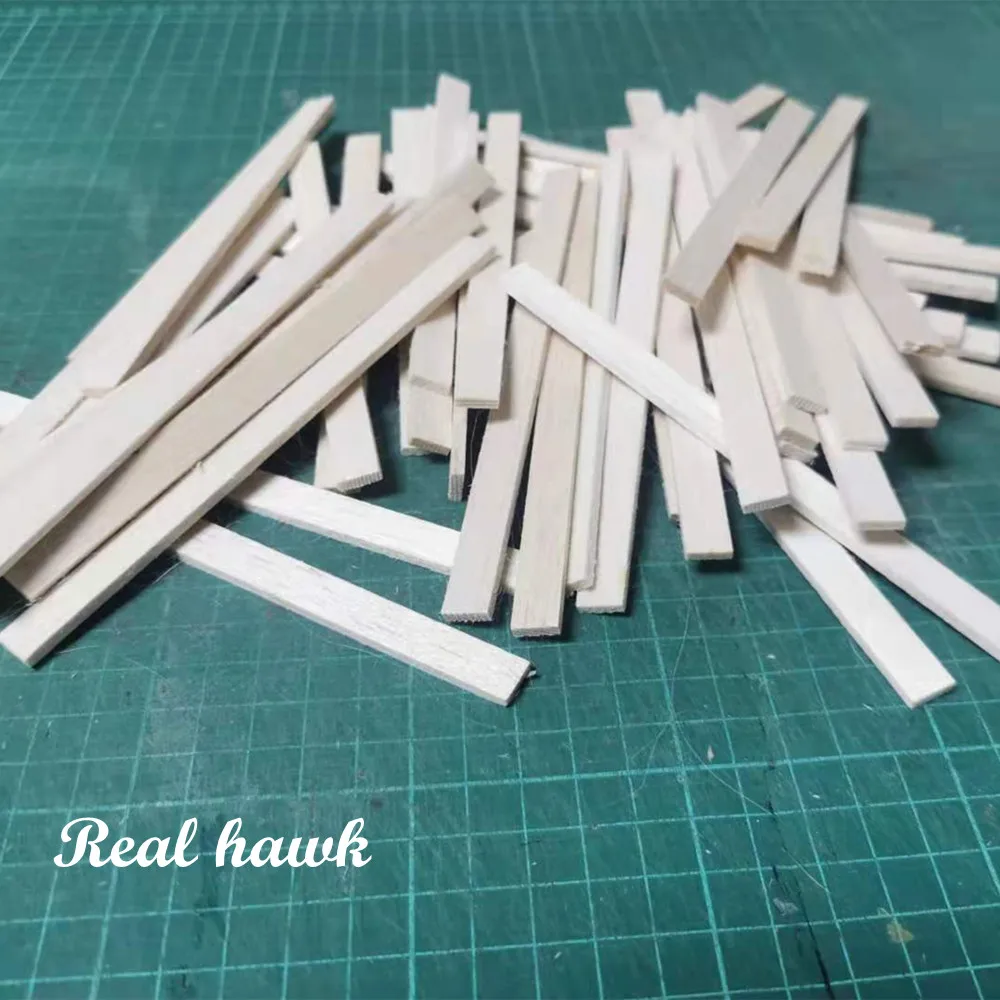 150x10mm Rechteckige Natur Balsa Holz Stick Holzhandwerk Flache 3