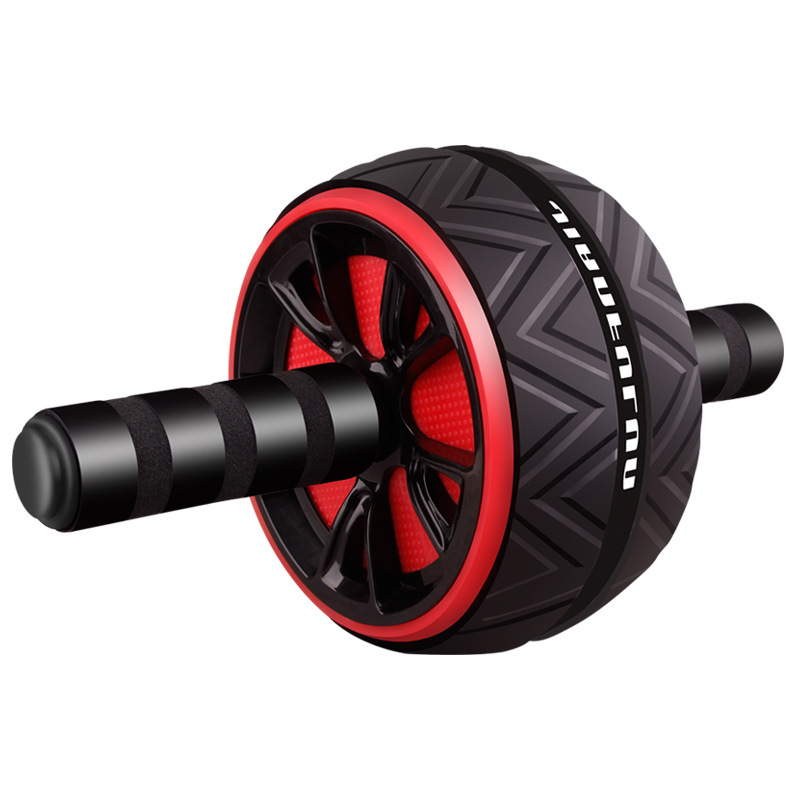 Doppelrad-Bauchtrainer mit Griffen