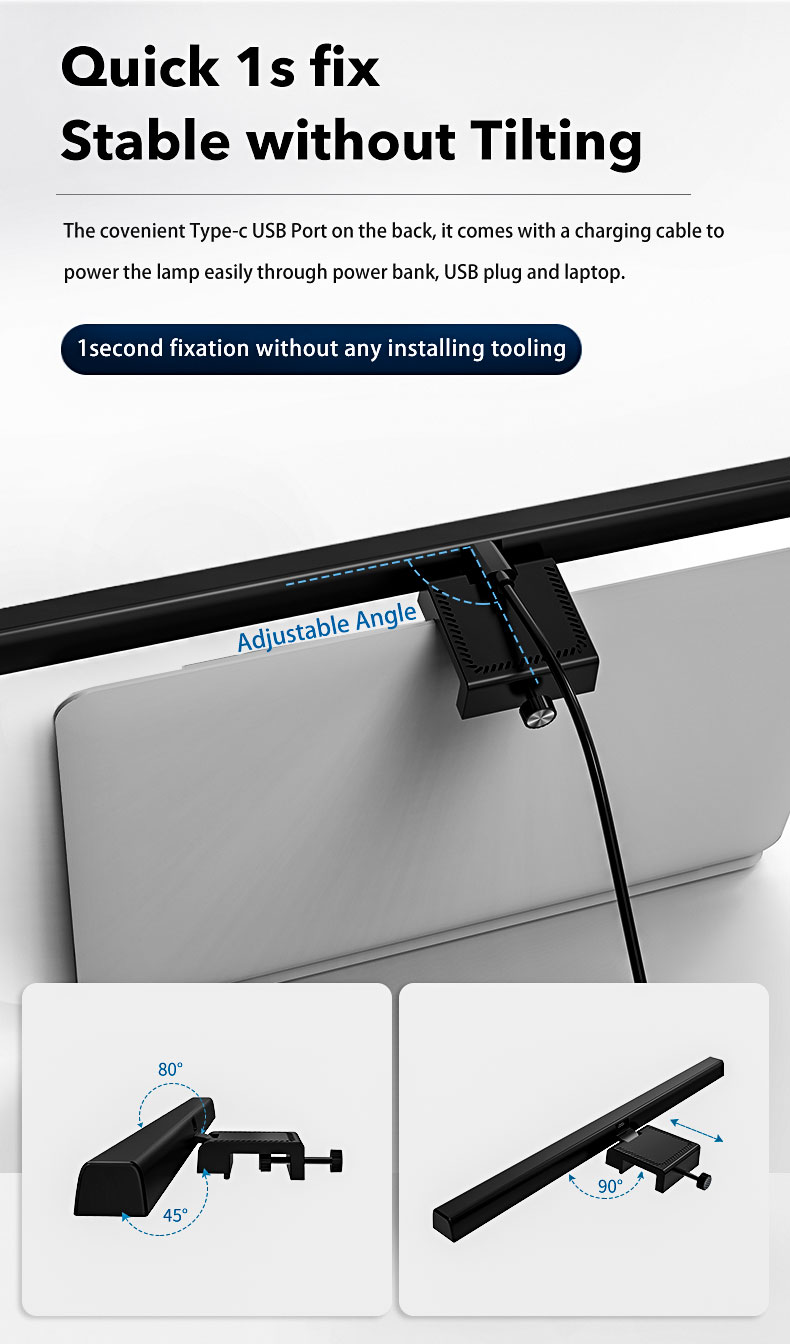 Screen E-reading LED Computer Monitor Light Bar 3 4