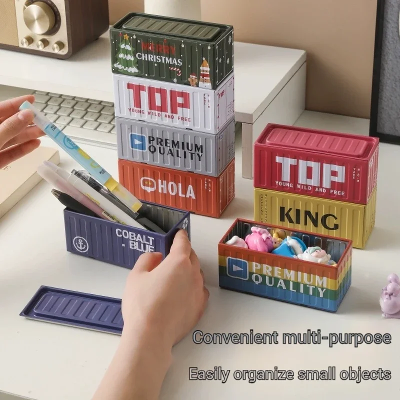 Compact Iron Desktop Storage Canister 3