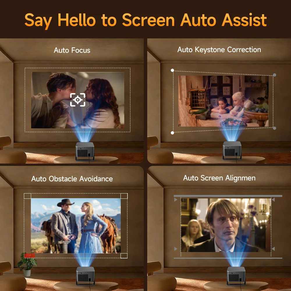1080P Outdoor Projector with Autofocus 3