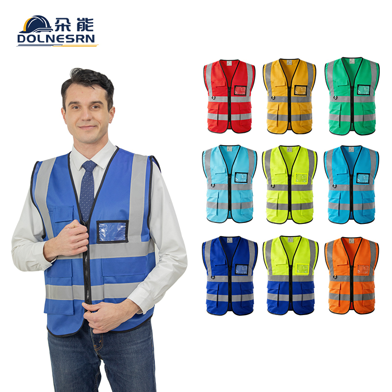 CE Class 2 Safety Vest With Pockets High