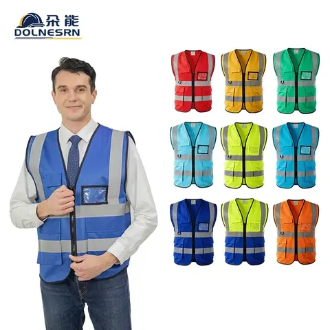 CE Class 2 Safety Vest With Pockets High