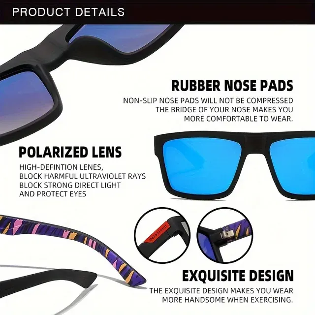 Square Polarized UV400 Sunglasses 3